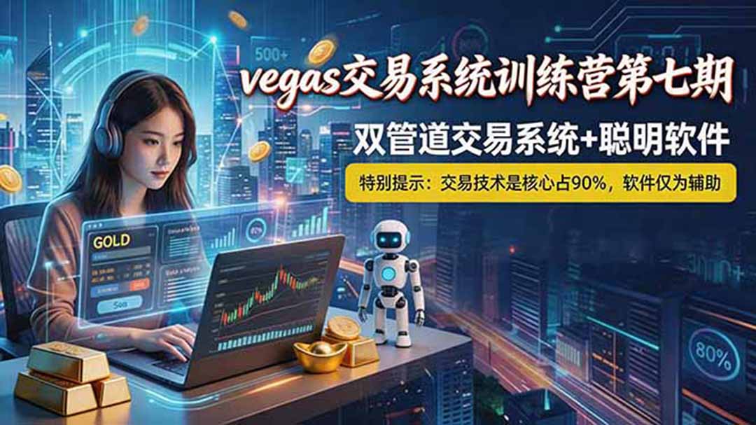 (18770期)【海外美金AI搬砖】Vegas交易技术+聪明软件, 黄金期货日赚50-1000U, 长期稳定,小白轻松上手-网赚副业网