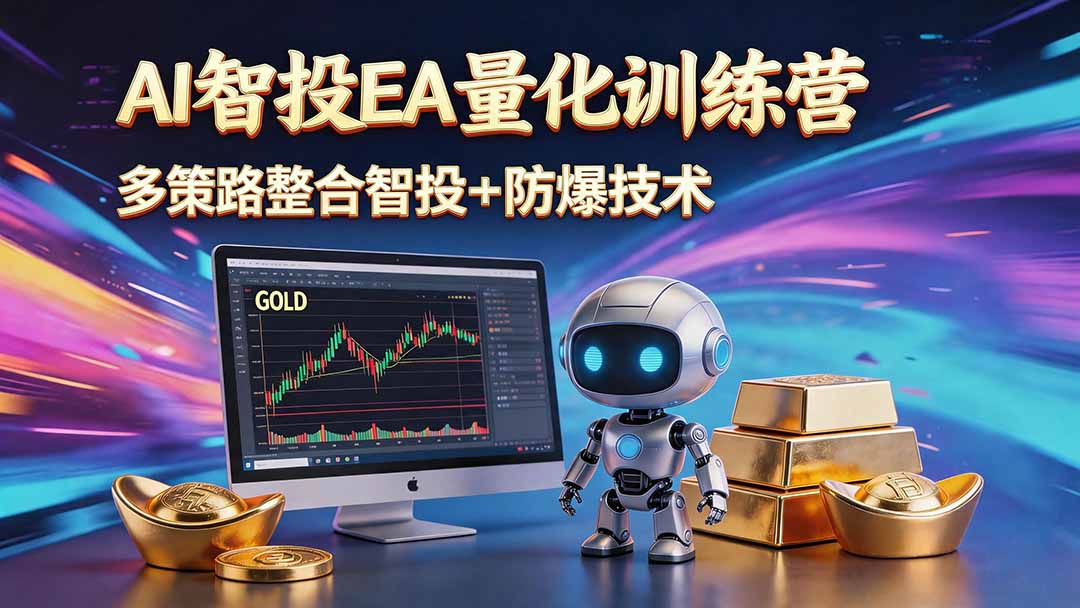 (18880期)AI智投EA量化运营技术,自动化黄金操盘技术,小白也可以轻松上手日入1000+-网赚副业网
