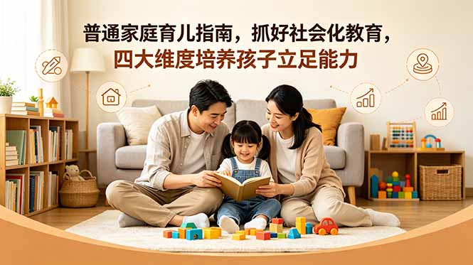 (18755期)付费文章:普通家庭育儿指南,抓好社会化教育,四大维度培养孩子立足能力-网赚副业网