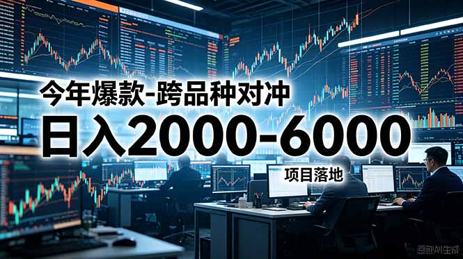 (18918期)今年爆款-跨品种对冲日入2000-6000,项目落地!-网赚副业网