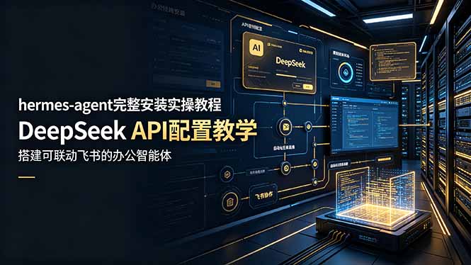 (19128期)hermes-agent完整安装实操教程,DeepSeek API配置教学,搭建可联动飞书的办公智能体-网赚副业网