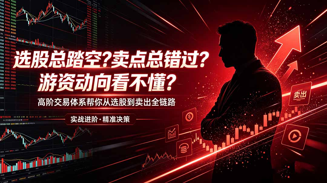 (18937期)选股总踏空?卖点总错过?游资动向看不懂?高阶交易体系帮你从选股到卖出全链路(更新6月)-网赚副业网