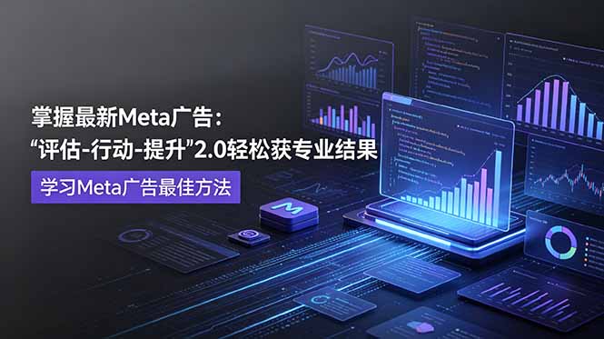 (18972期)掌握最新的Meta广告,通过“评估-行动-提升”2.0版本轻松获得专业级结果。学习目前学习Meta广告的最佳方法-网赚副业网