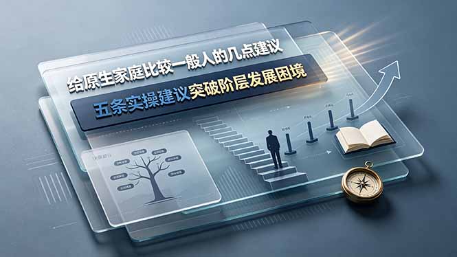 (19194期)付费文章:给原生家庭比较一般人的几点建议,五条实操建议突破阶层发展困境-网赚副业网