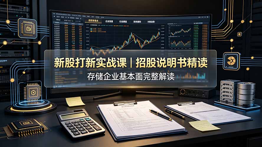 (19255期)付费文章:新股打新实战课|招股说明书精读,存储企业基本面完整解读-网赚副业网