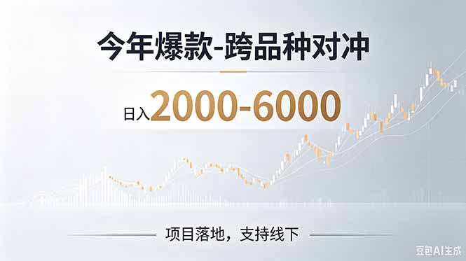 （19150期）2026创业新风口—跨品种对冲震撼首发！日收益2000-6000+，项目绿色长久，安全稳健-网赚副业网
