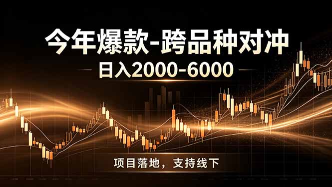 (19179期)全新跨品种对冲模式上线!日稳定盈利 2000-6000,合规长久可批量放大-网赚副业网