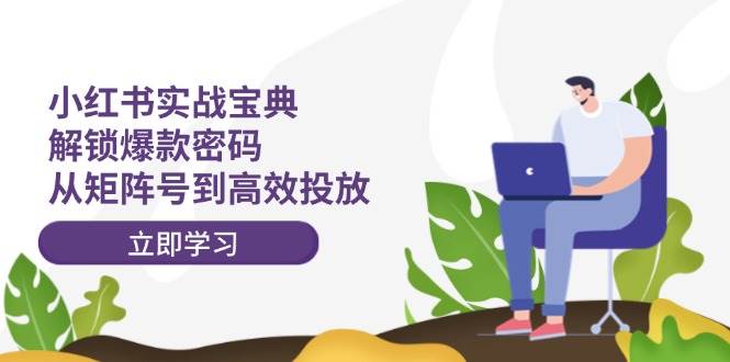小红书实战宝典：解锁爆款密码，从矩阵号到高效投放-网赚资源网