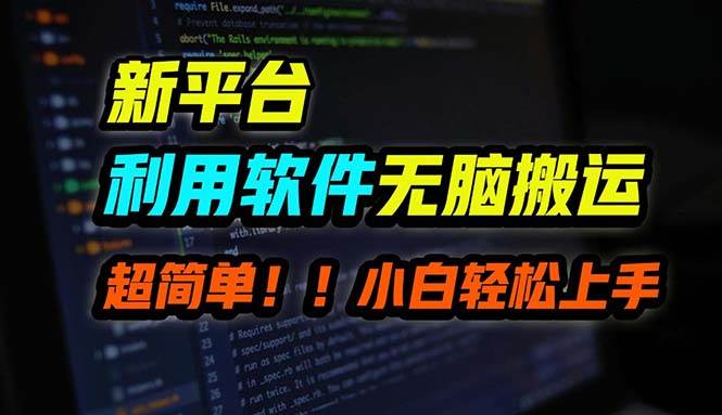 B站平台用软件无脑搬运，月赚10000+，小白也能轻松上手-网赚资源网